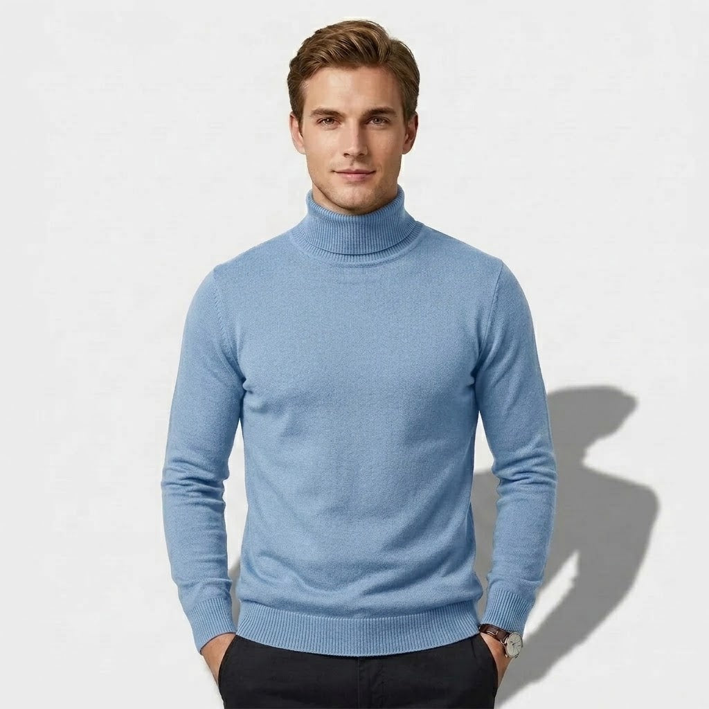 Men’s Classic High-Neck Knit Sweater