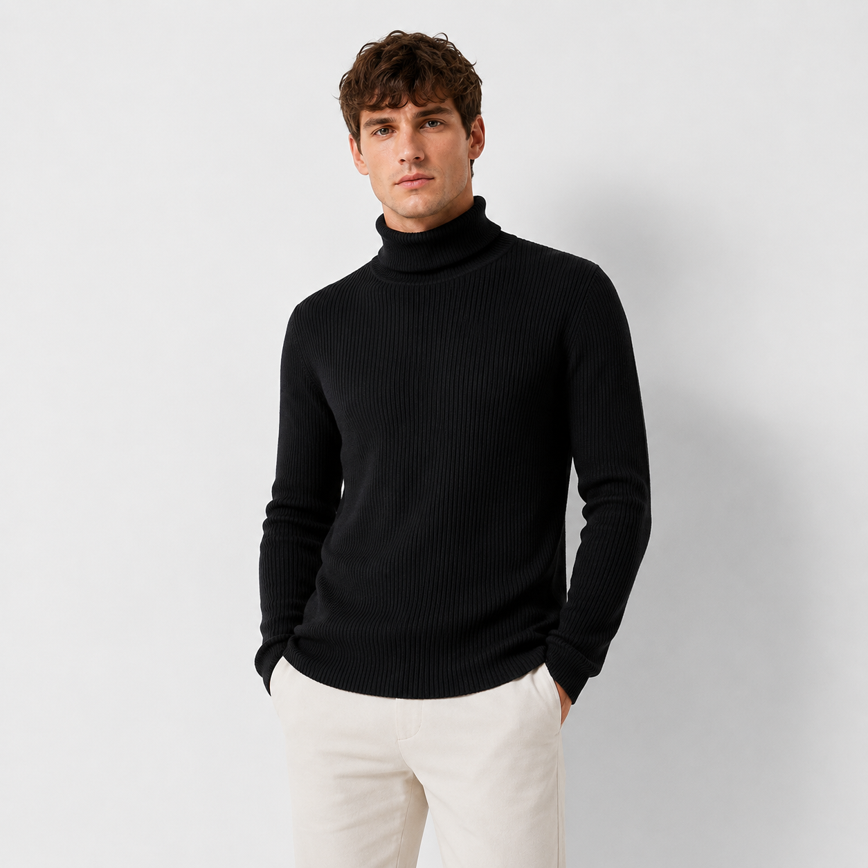 Men’s Luxury Cashmere Turtleneck Sweater