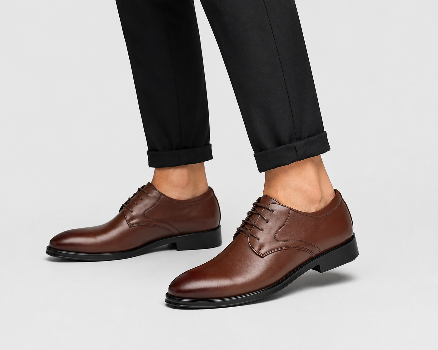 Men's Classic Leather Derby Dress Shoes