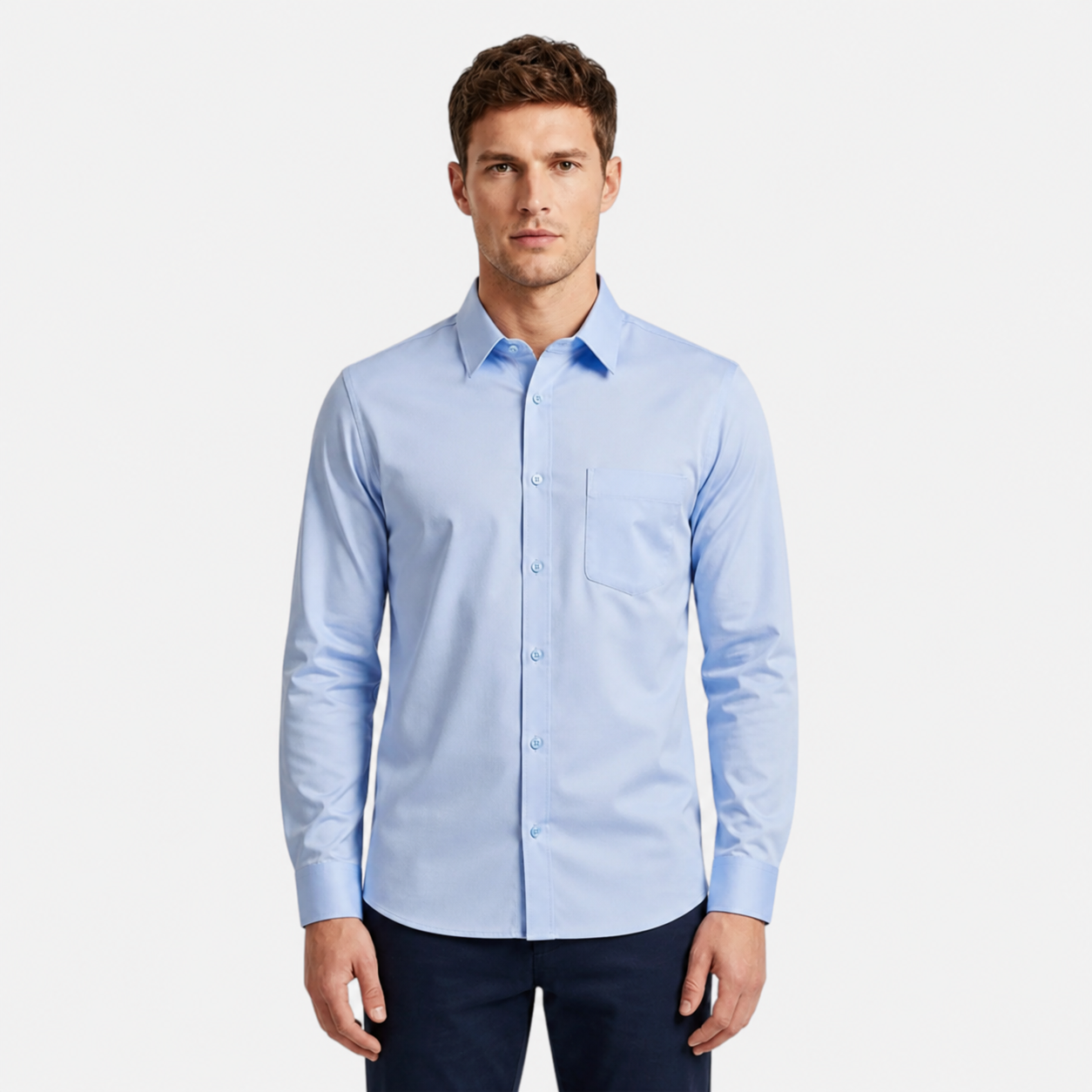 Men’s Classic Long-Sleeve Dress Shirt