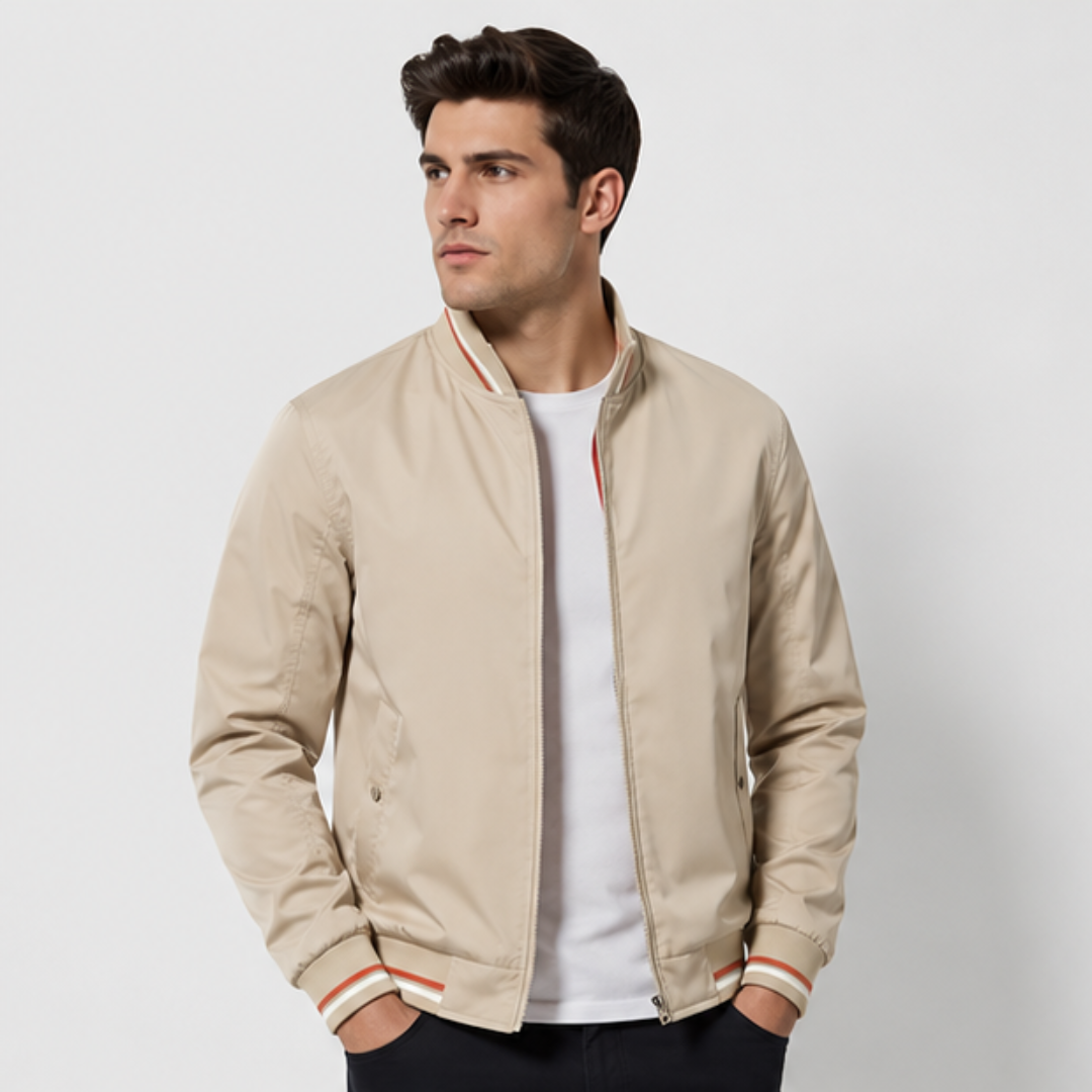 Men’s Slim-Fit Bomber Jacket