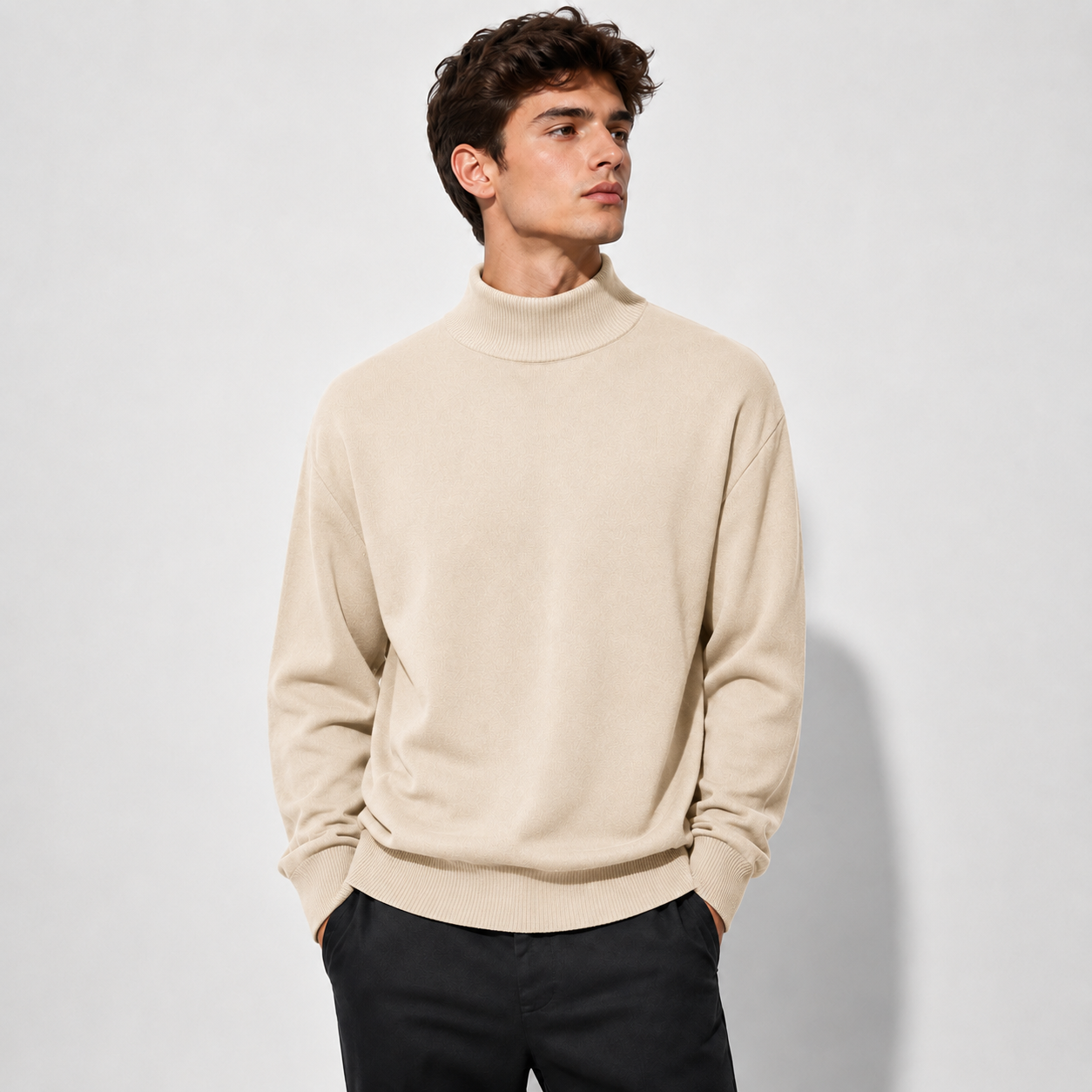 Men’s Merino Wool Turtleneck Sweater