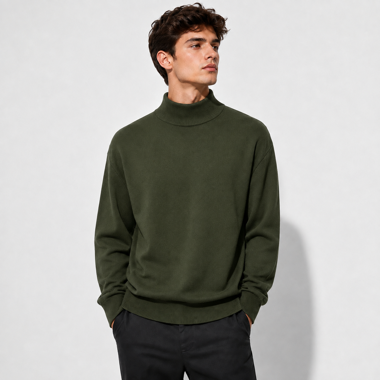 Men’s Merino Wool Turtleneck Sweater