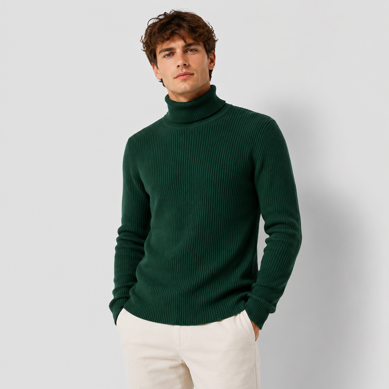 Men’s Luxury Cashmere Turtleneck Sweater