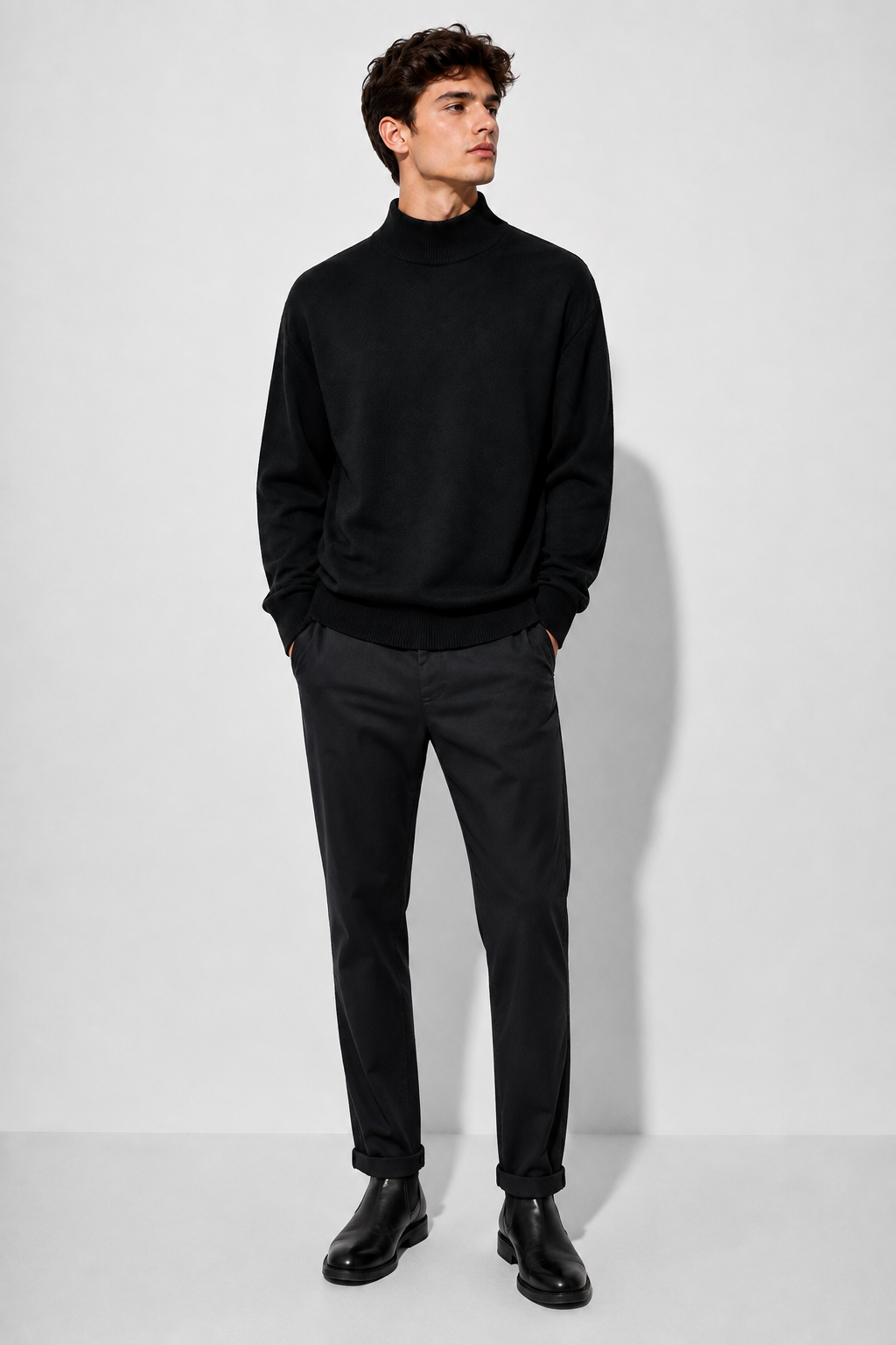 Men’s Merino Wool Turtleneck Sweater