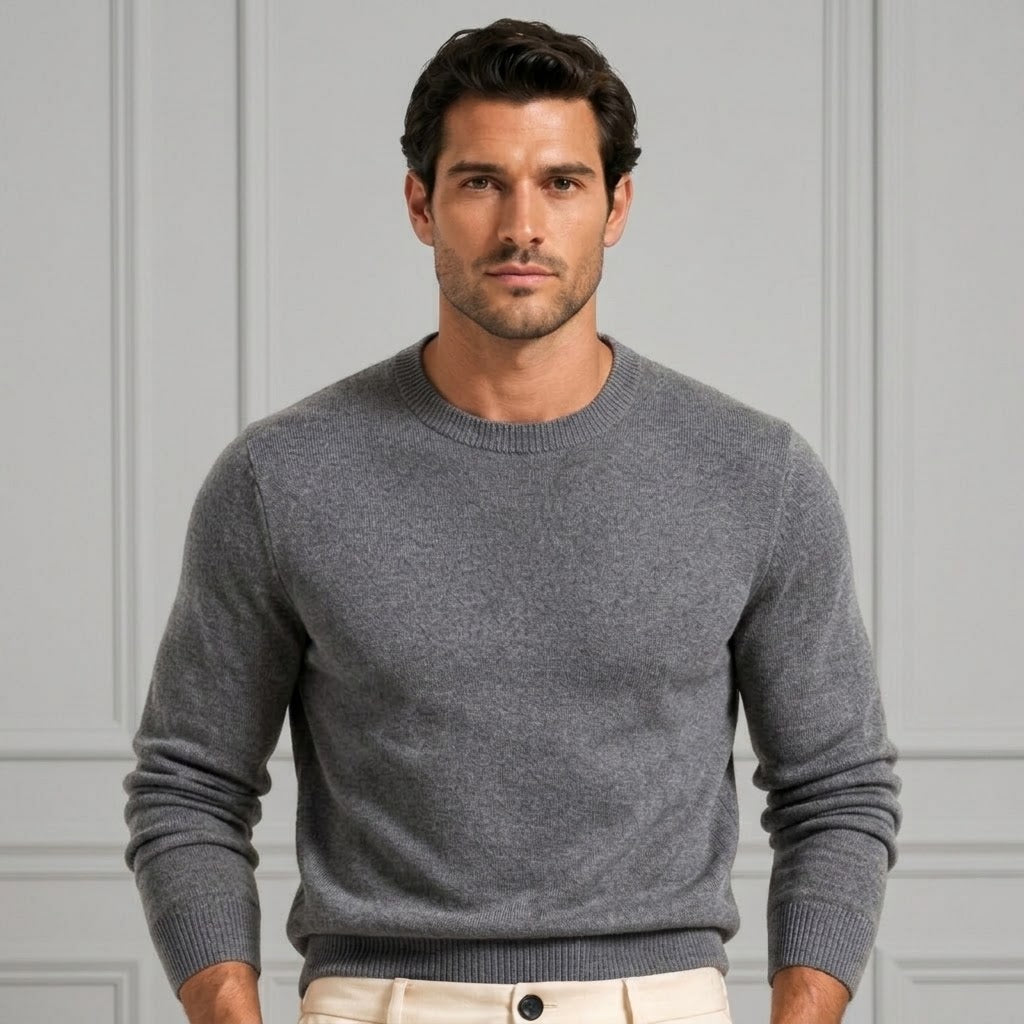 Men’s Merino Wool Half-Zip Hooded Sweater