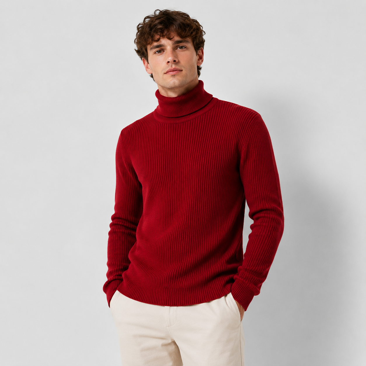 Men’s Luxury Cashmere Turtleneck Sweater