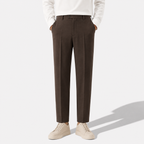 Men’s Classic Slim-Fit Suit Trousers