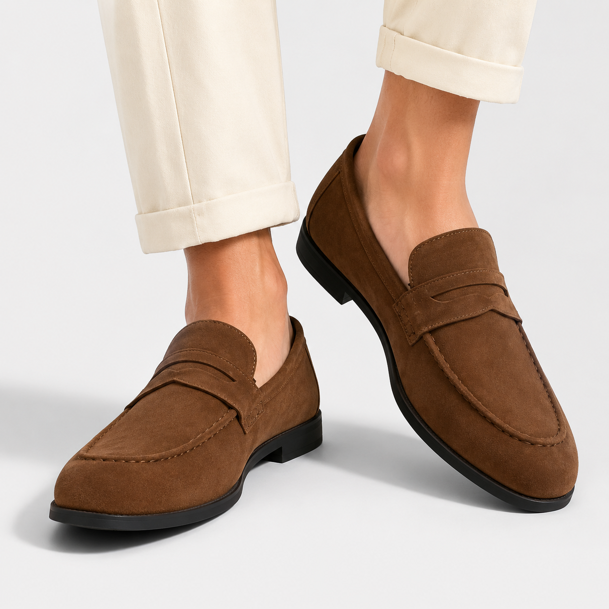 Men’s Classic Suede Slip-On Loafers