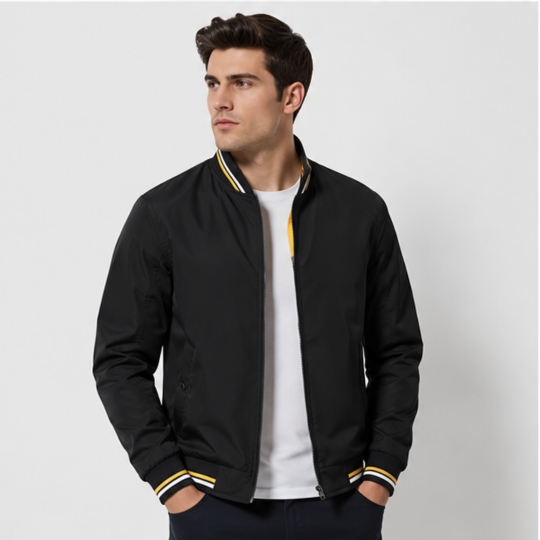 Men’s Slim-Fit Bomber Jacket