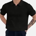 Maison Delmont | Men’s Ribbed Cotton Blend Polo