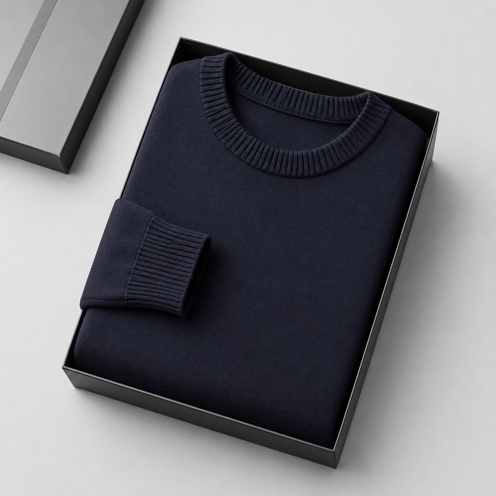 Men’s Classic Crewneck Knit Pullover Sweater