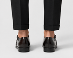 Men's Genuine Leather Double Monk Strap Dress Shoes – Classic Cap Toe Formal Loafers