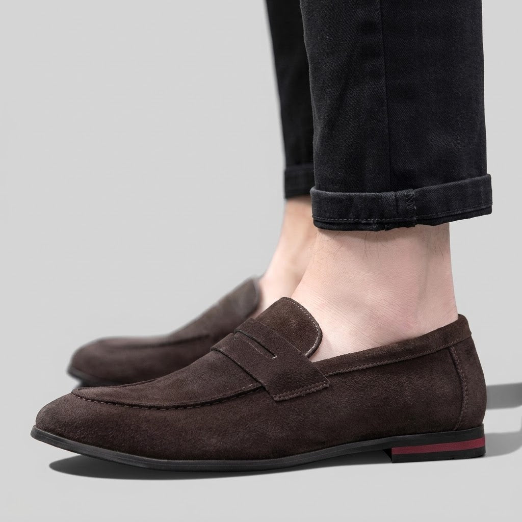 Men’s Suede Leather Slip-On Loafers