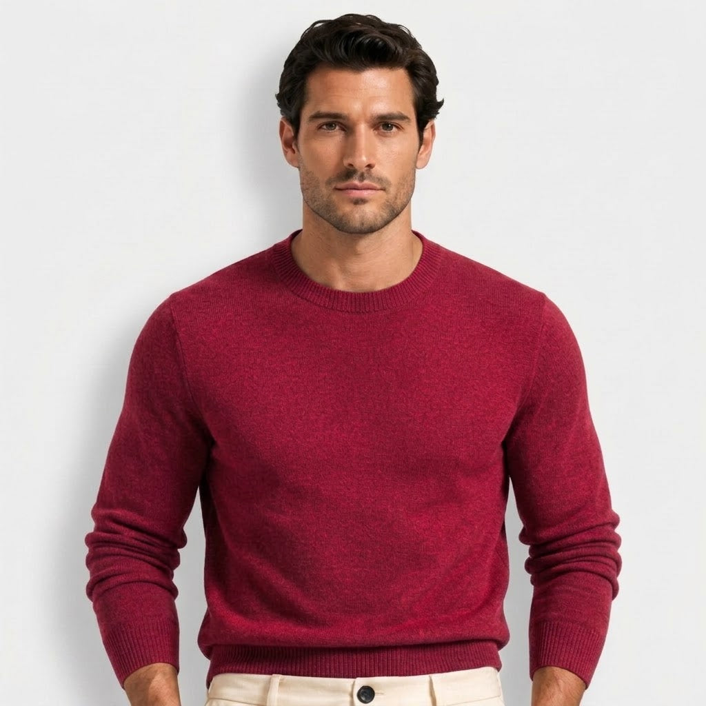 Men’s Merino Wool Half-Zip Hooded Sweater