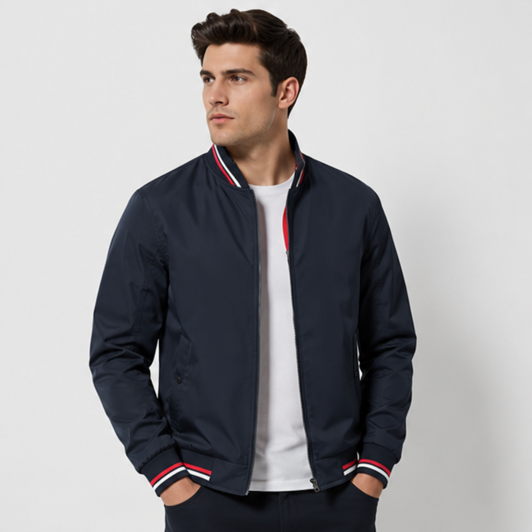 Men’s Slim-Fit Bomber Jacket