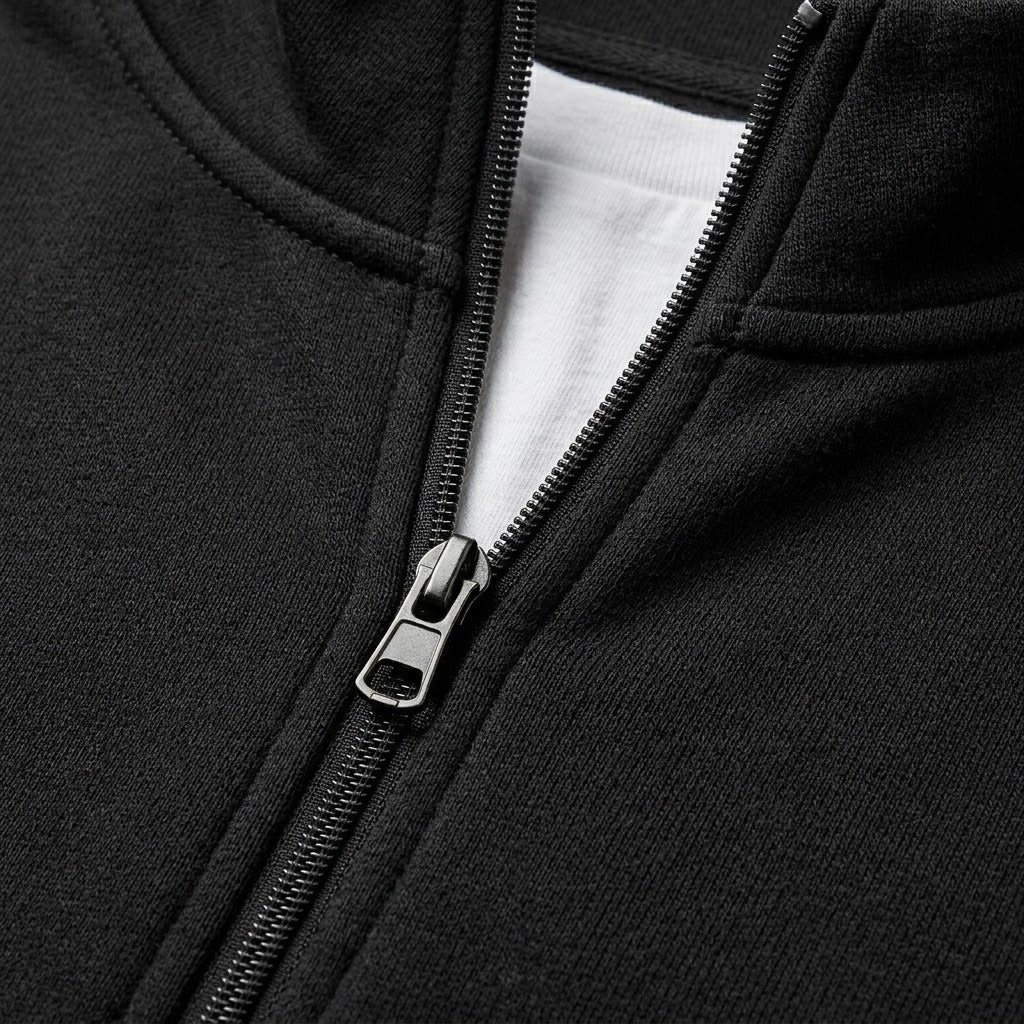 Men’s Merino Wool Mock-Neck Zip Cardigan