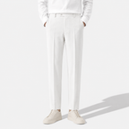 Men’s Classic Slim-Fit Suit Trousers