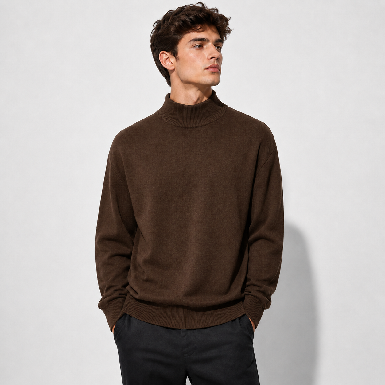 Men’s Merino Wool Turtleneck Sweater