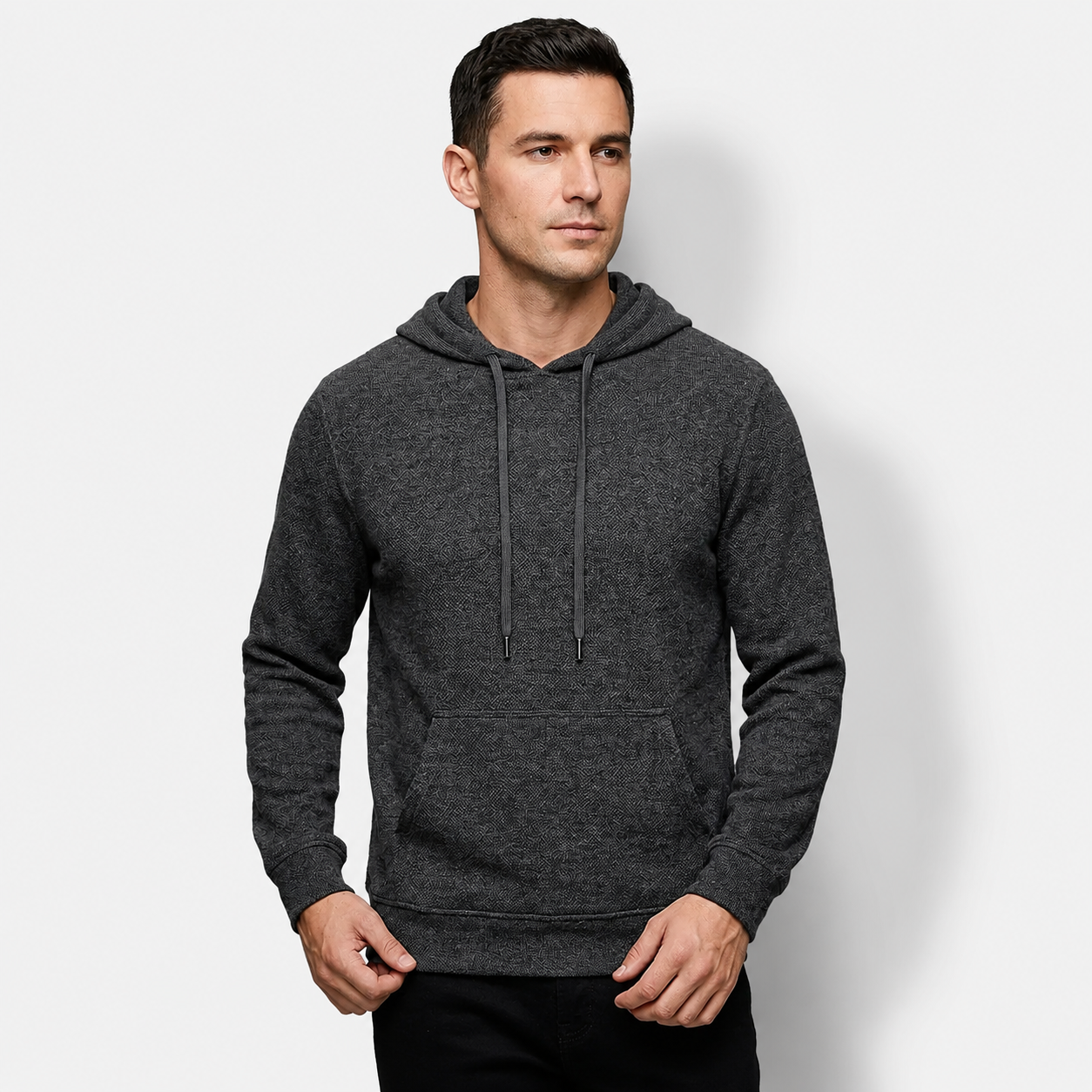 Men’s Merino Wool Knitted Hooded Sweater