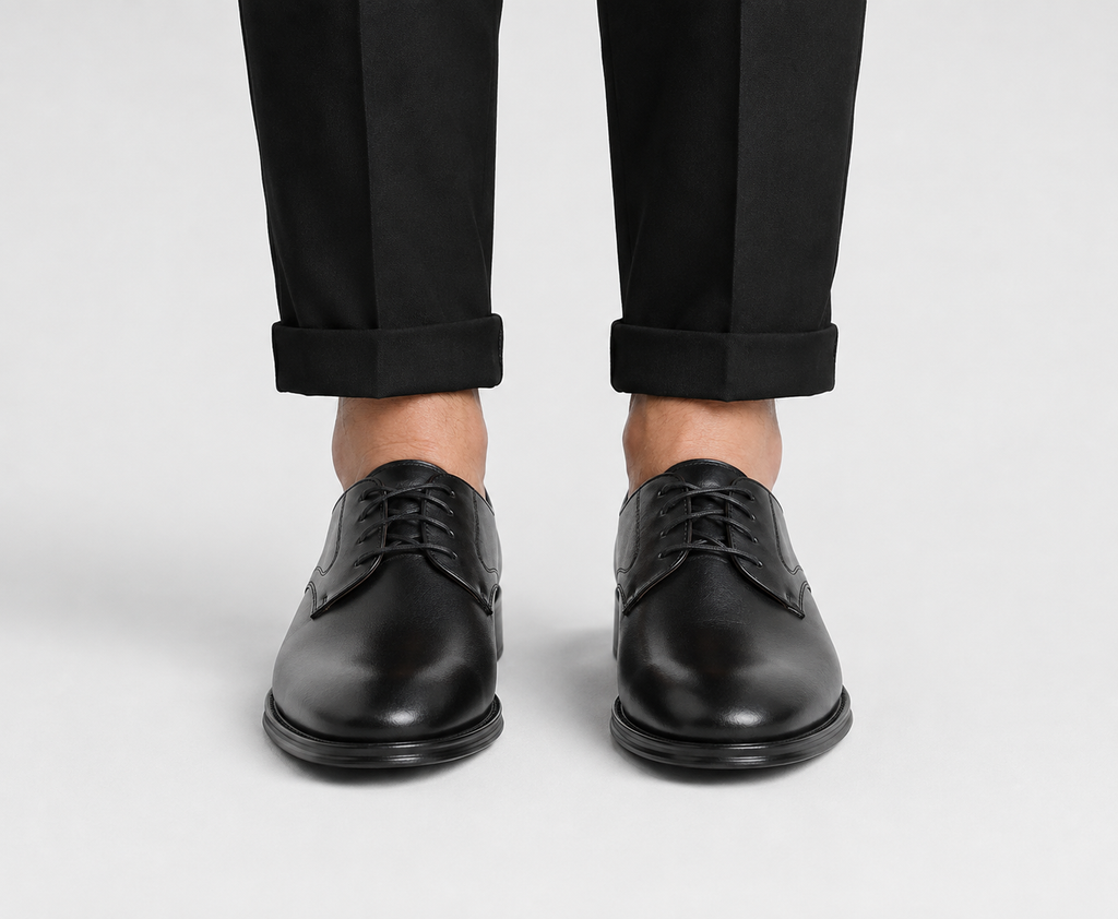 Men's Classic Leather Derby Dress Shoes