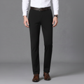 Men’s Classic Slim-Fit Business Casual Trousers