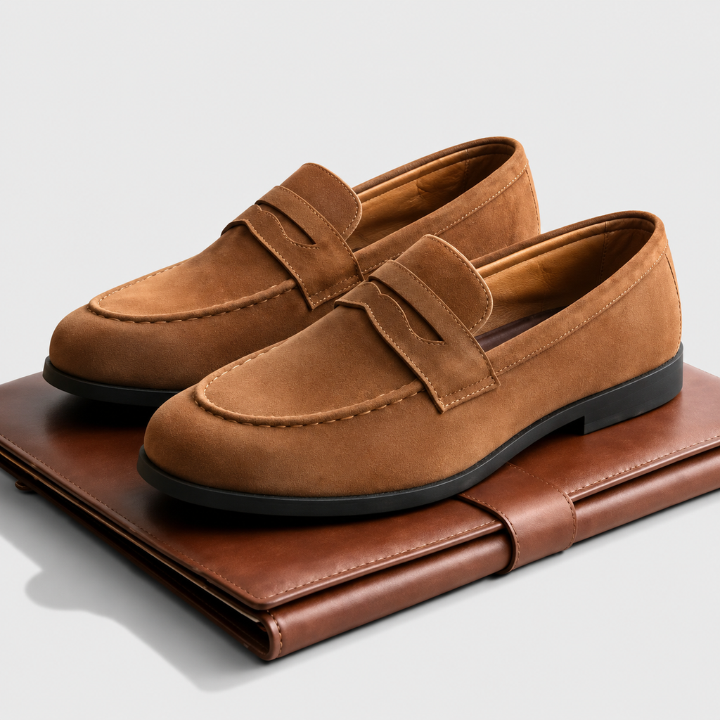 Men’s Classic Suede Slip-On Loafers