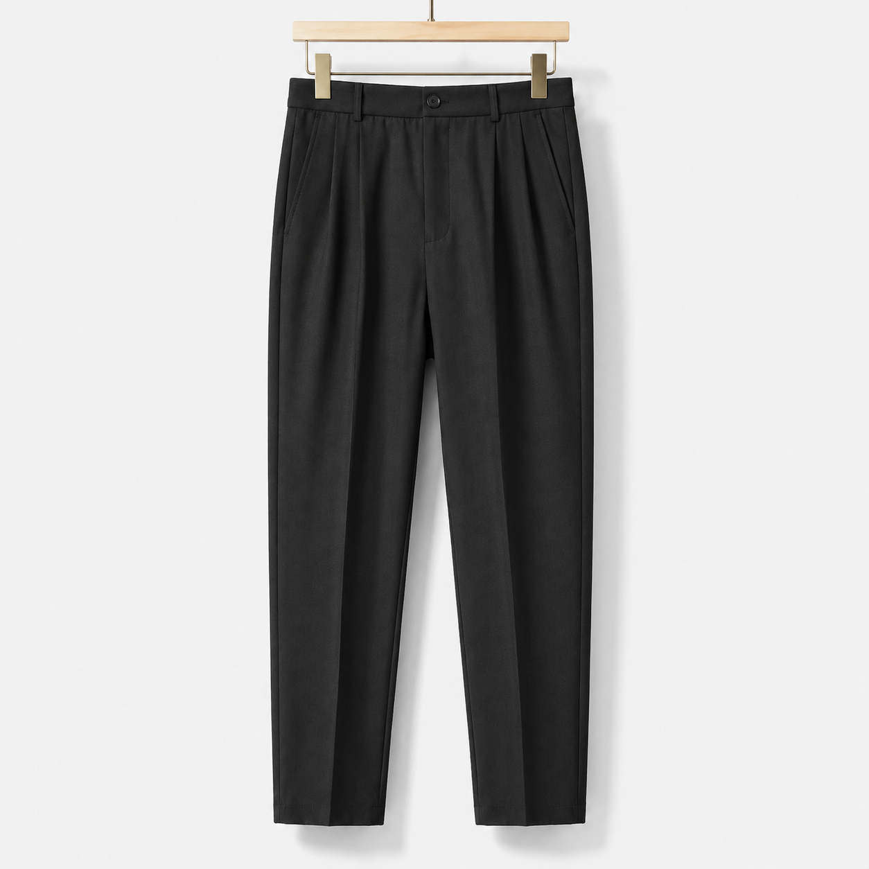 Men’s Tailored Straight-Leg Wool Trousers