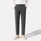 Men’s Classic Slim-Fit Suit Trousers