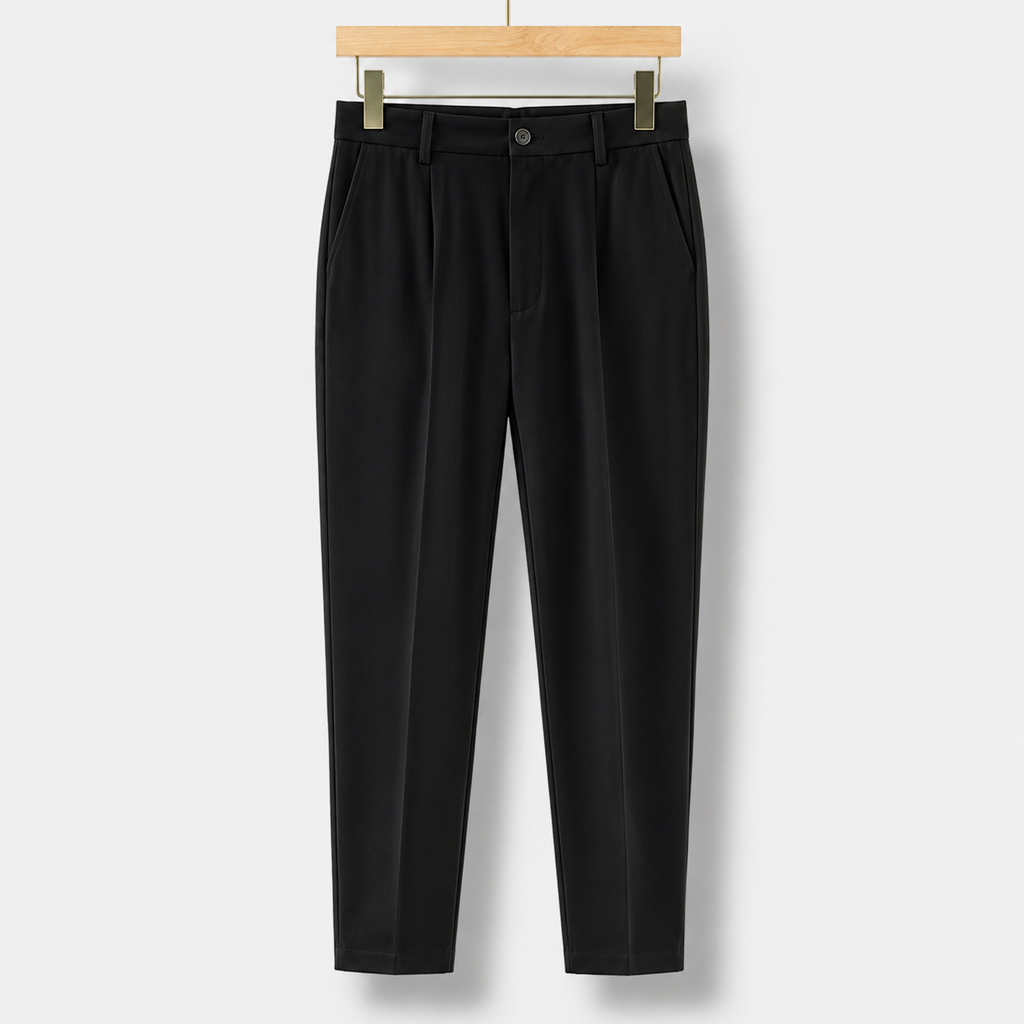 Men’s Tailored Straight-Leg Wool Trousers