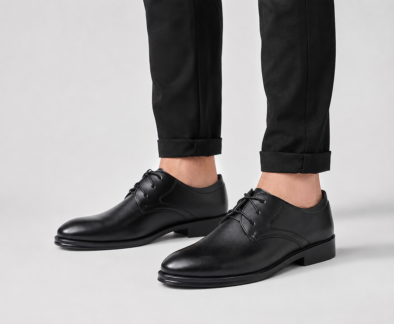 Men's Classic Leather Derby Dress Shoes