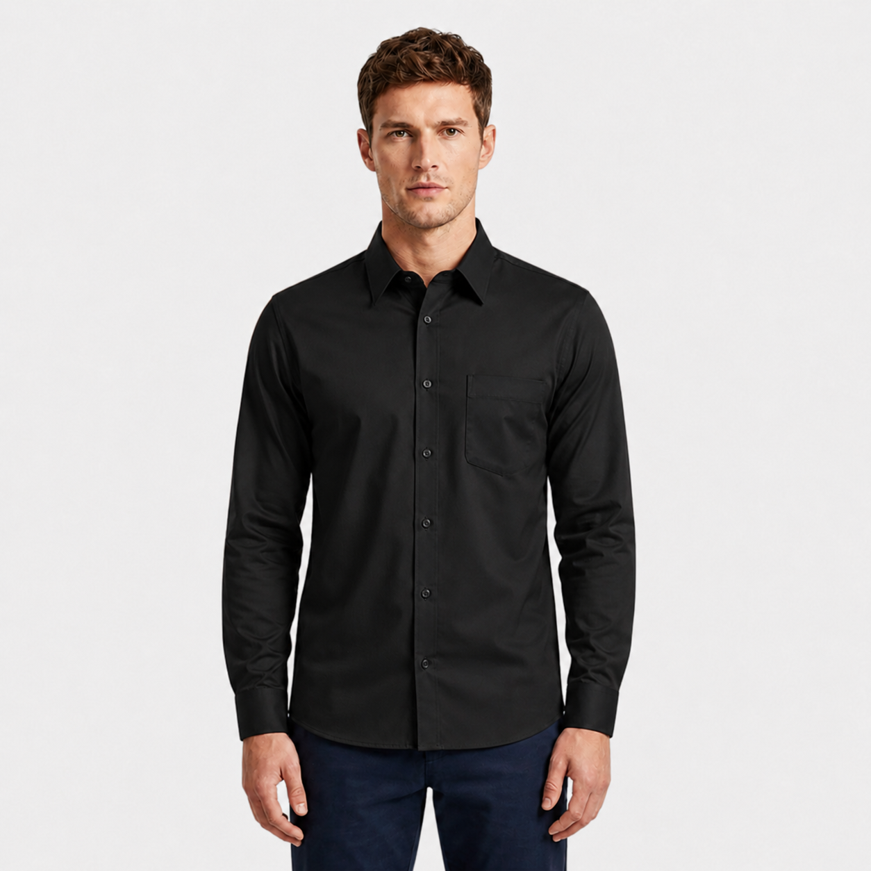 Men’s Classic Long-Sleeve Dress Shirt