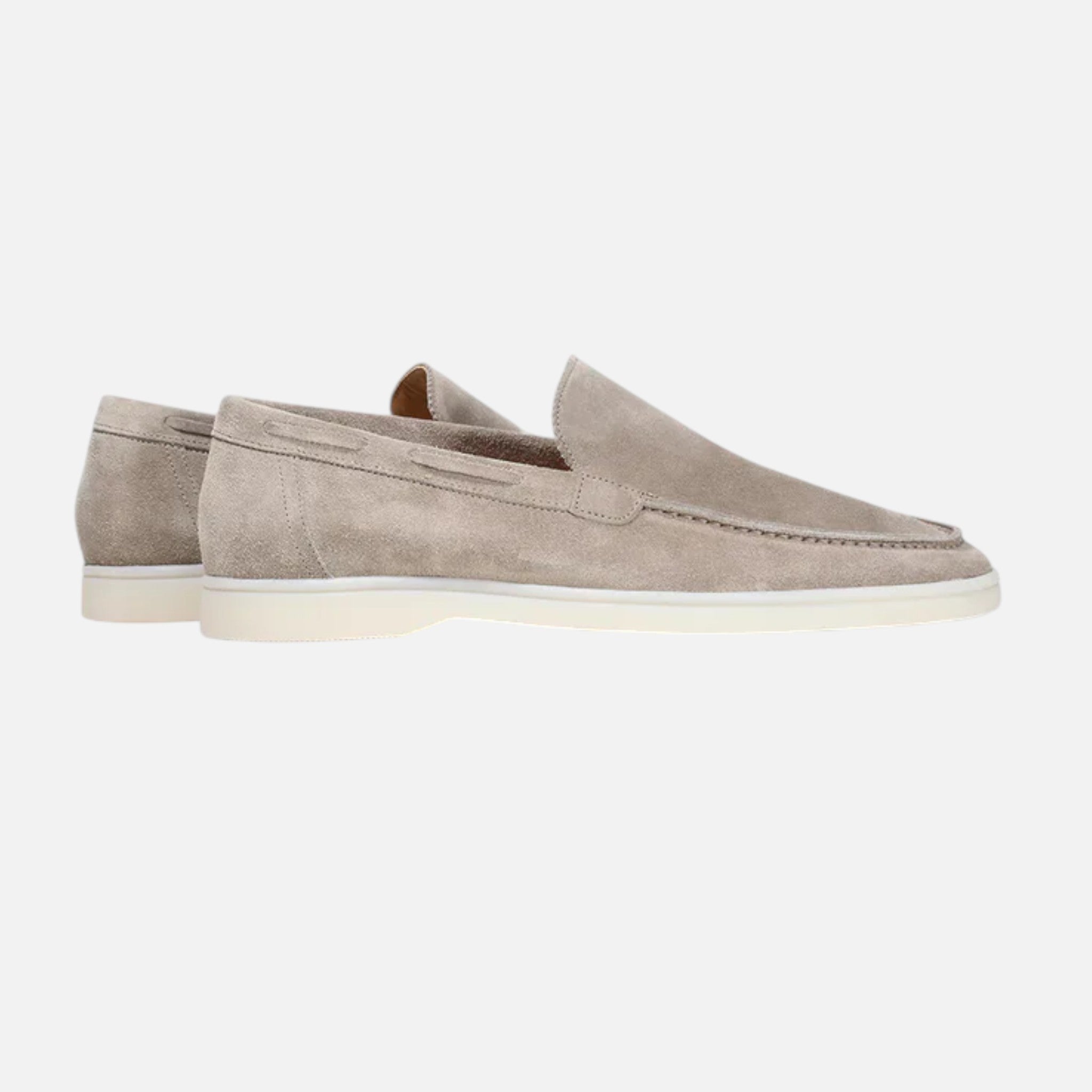 Maison Delmont | Men’s Riviera Faux Suede Moccasins