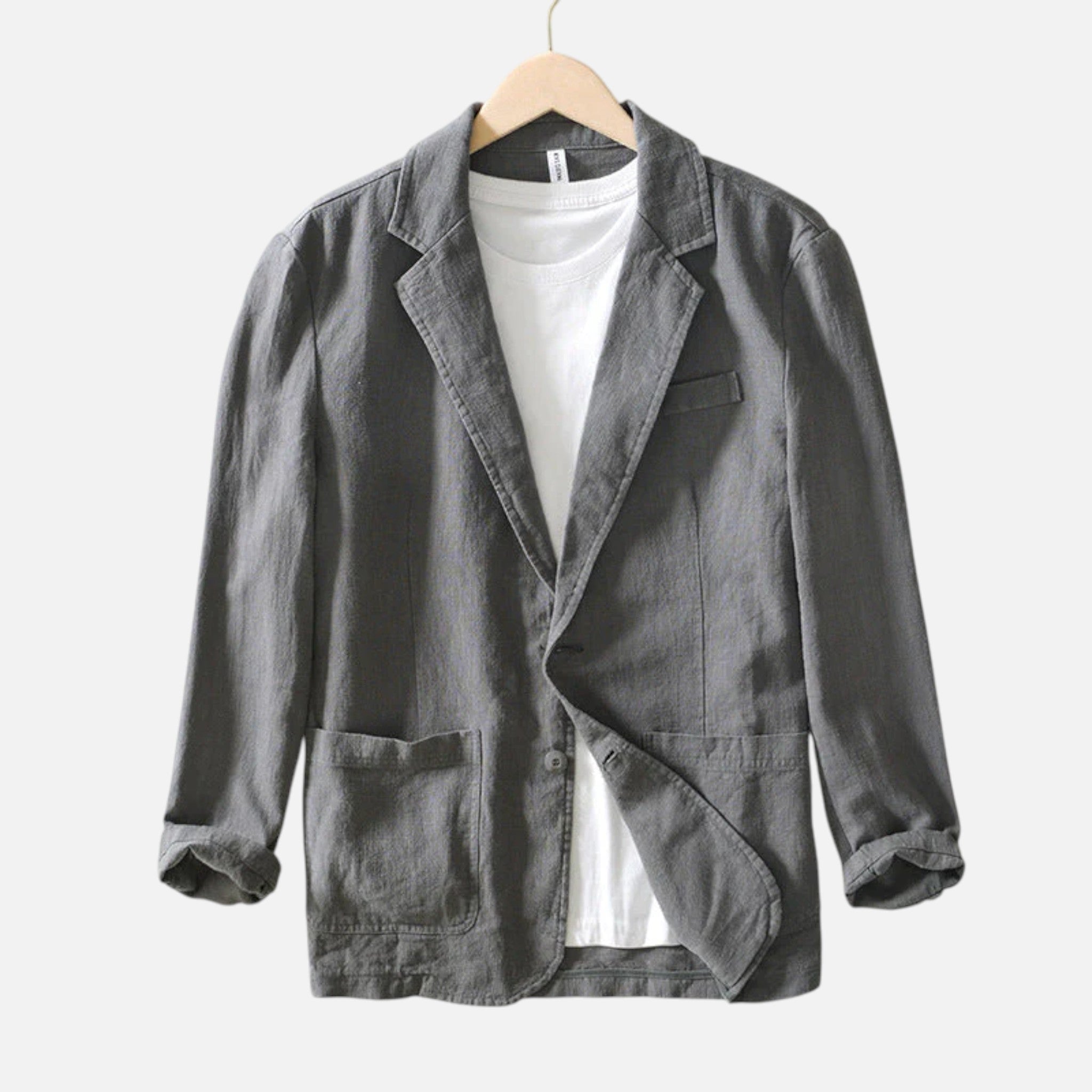 Men’s Tailored Cotton Linen Blazer