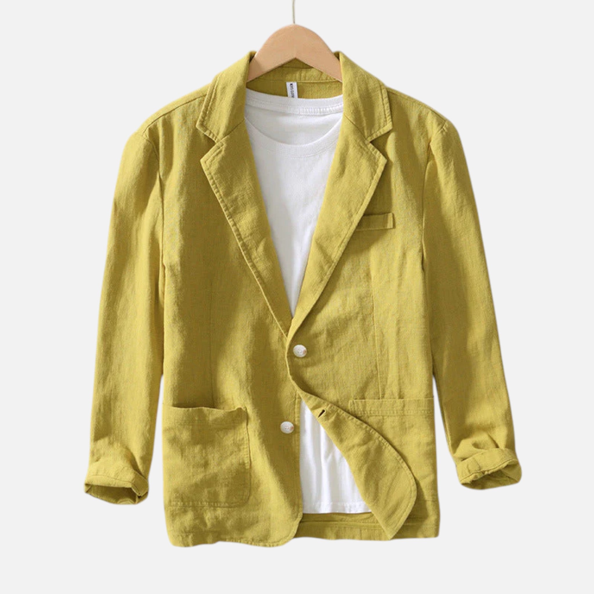 Men’s Tailored Cotton Linen Blazer