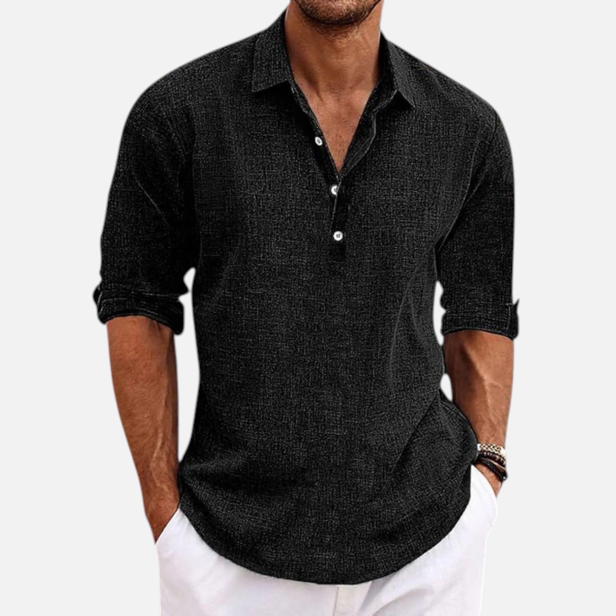 Maison Delmont | Men’s Riviera Linen Shirt