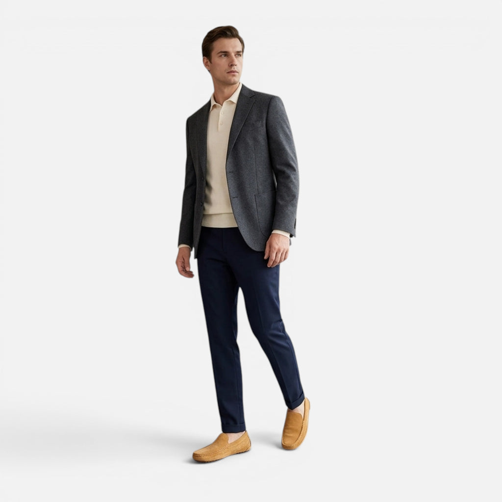 Maison Delmont | Men’s Heritage Suede Style Loafers