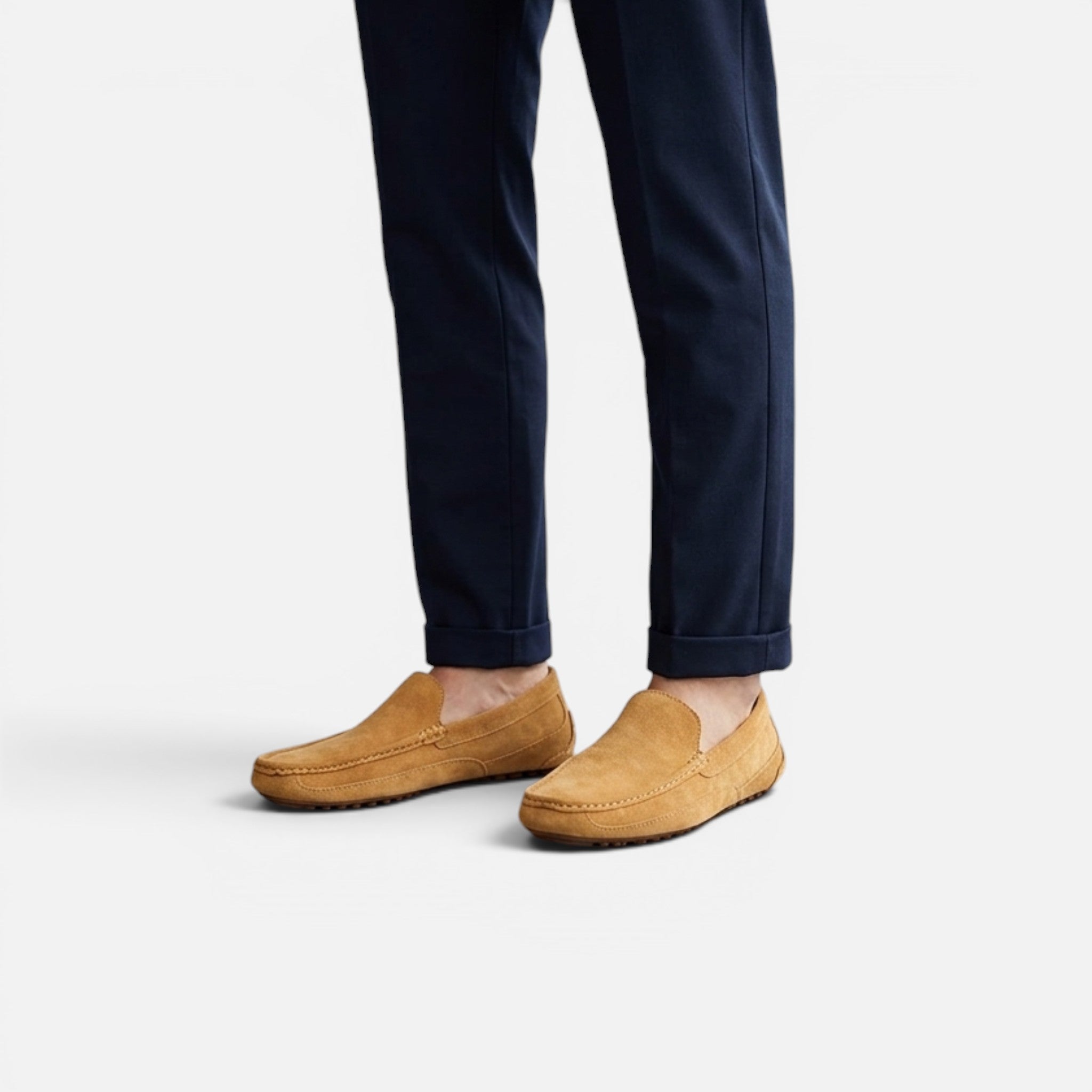 Maison Delmont | Men’s Heritage Suede Style Loafers
