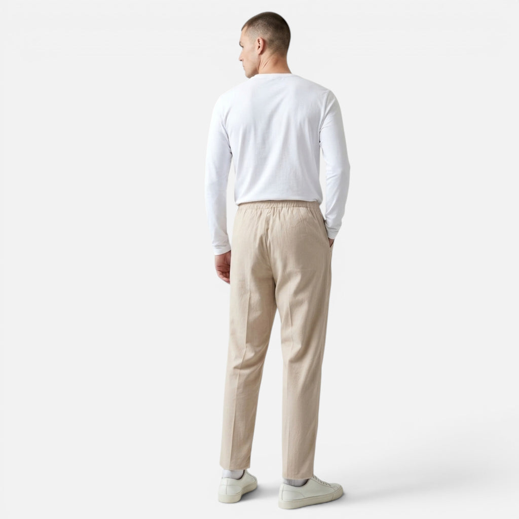 Maison Delmont | Men’s Riviera Linen Tailored Trousers