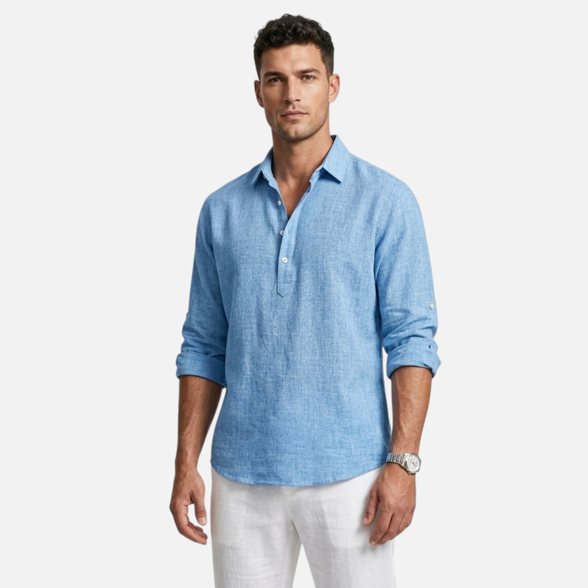 Maison Delmont | Men’s Riviera Linen Shirt