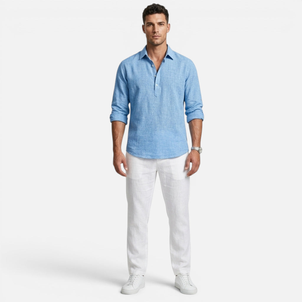 Maison Delmont | Men’s Riviera Linen Shirt