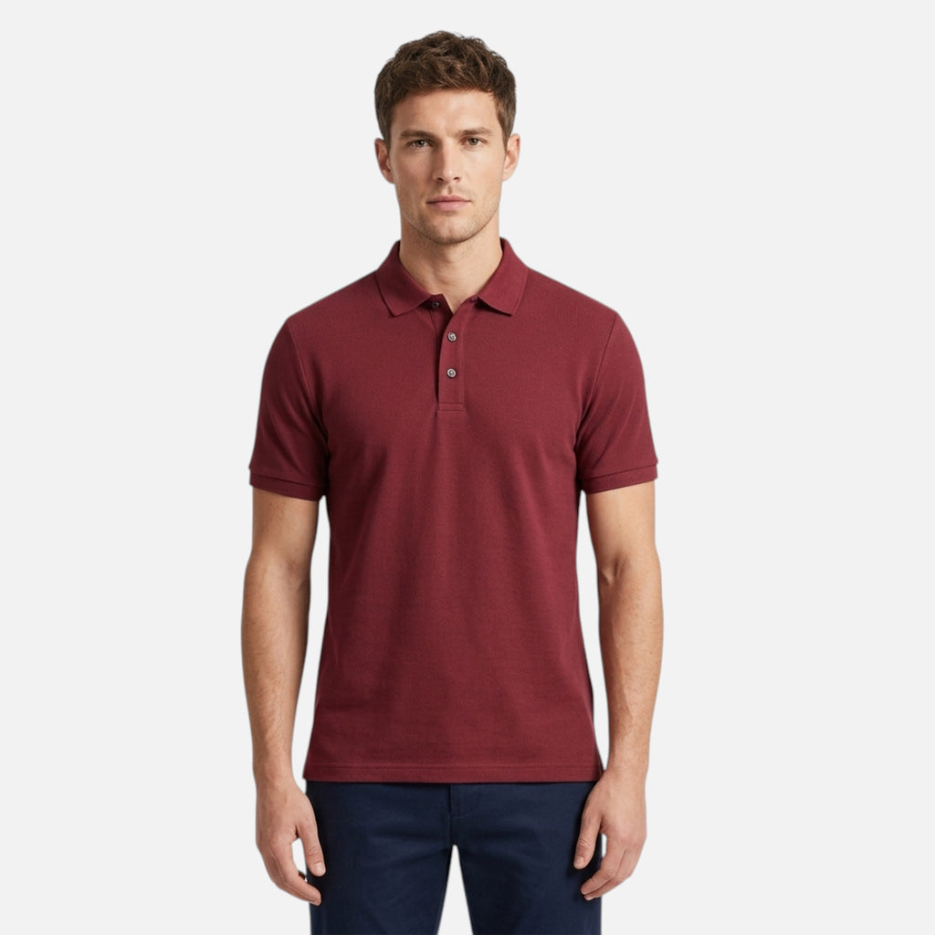 Maison Delmont | Men’s Breathable Cotton Golf Polo