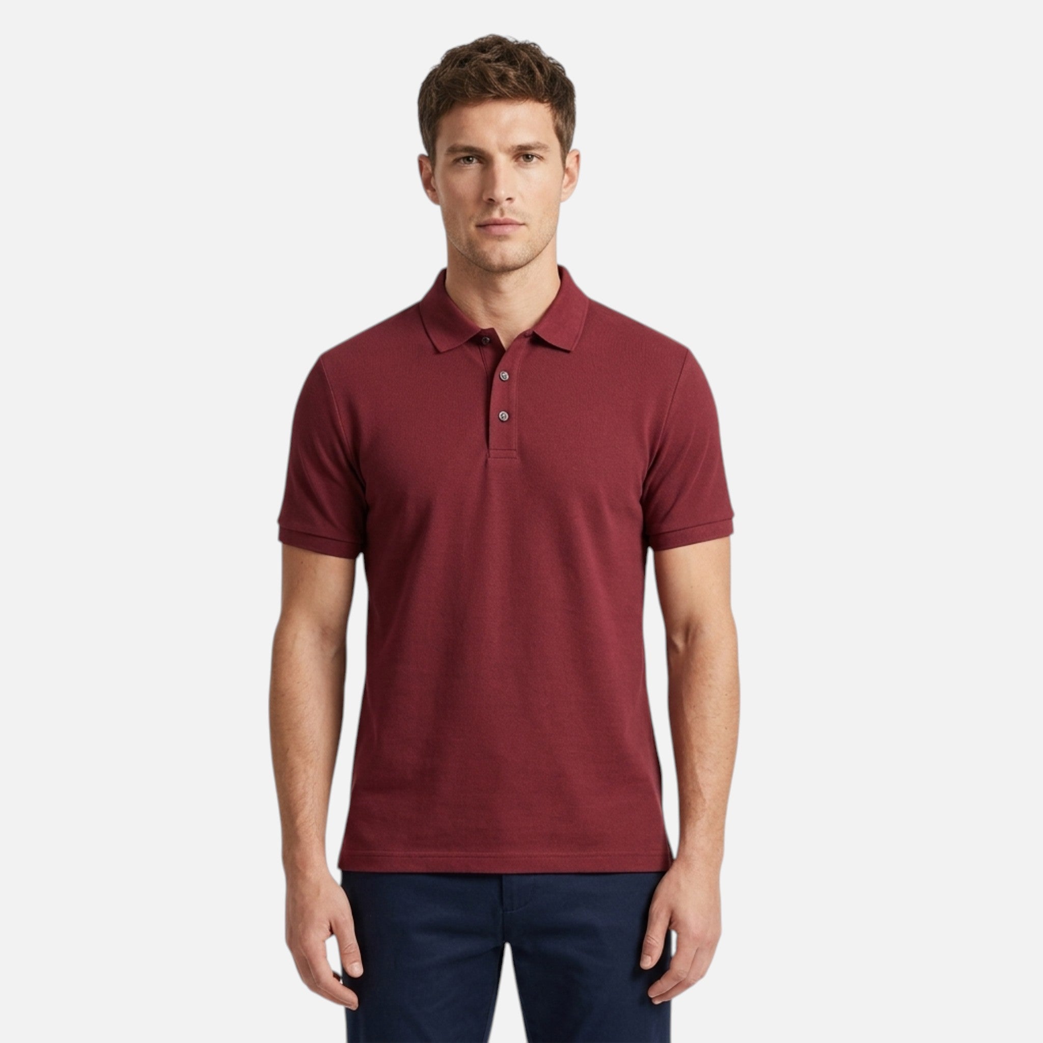 Maison Delmont | Men’s Breathable Cotton Golf Polo