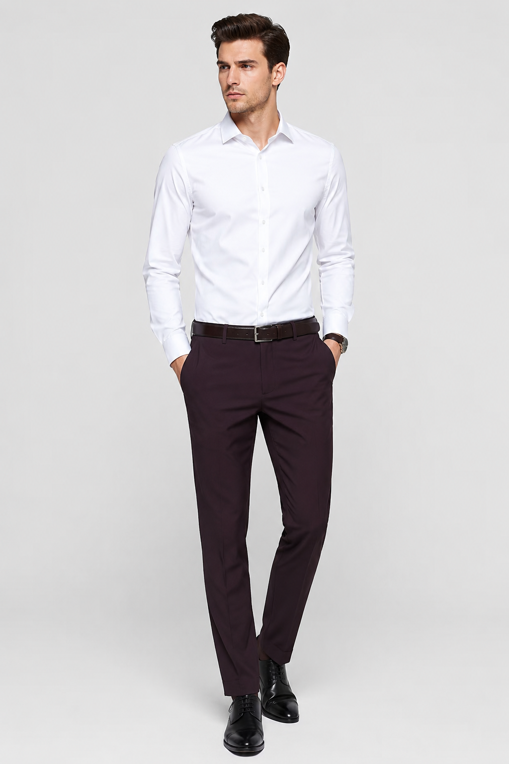 Men’s Classic Tailored Business Trousers