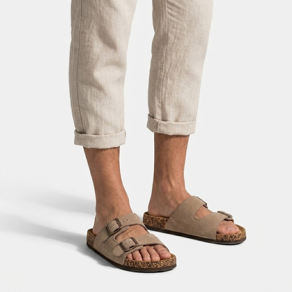 Classic Suede Cork Clogs with Arch Support