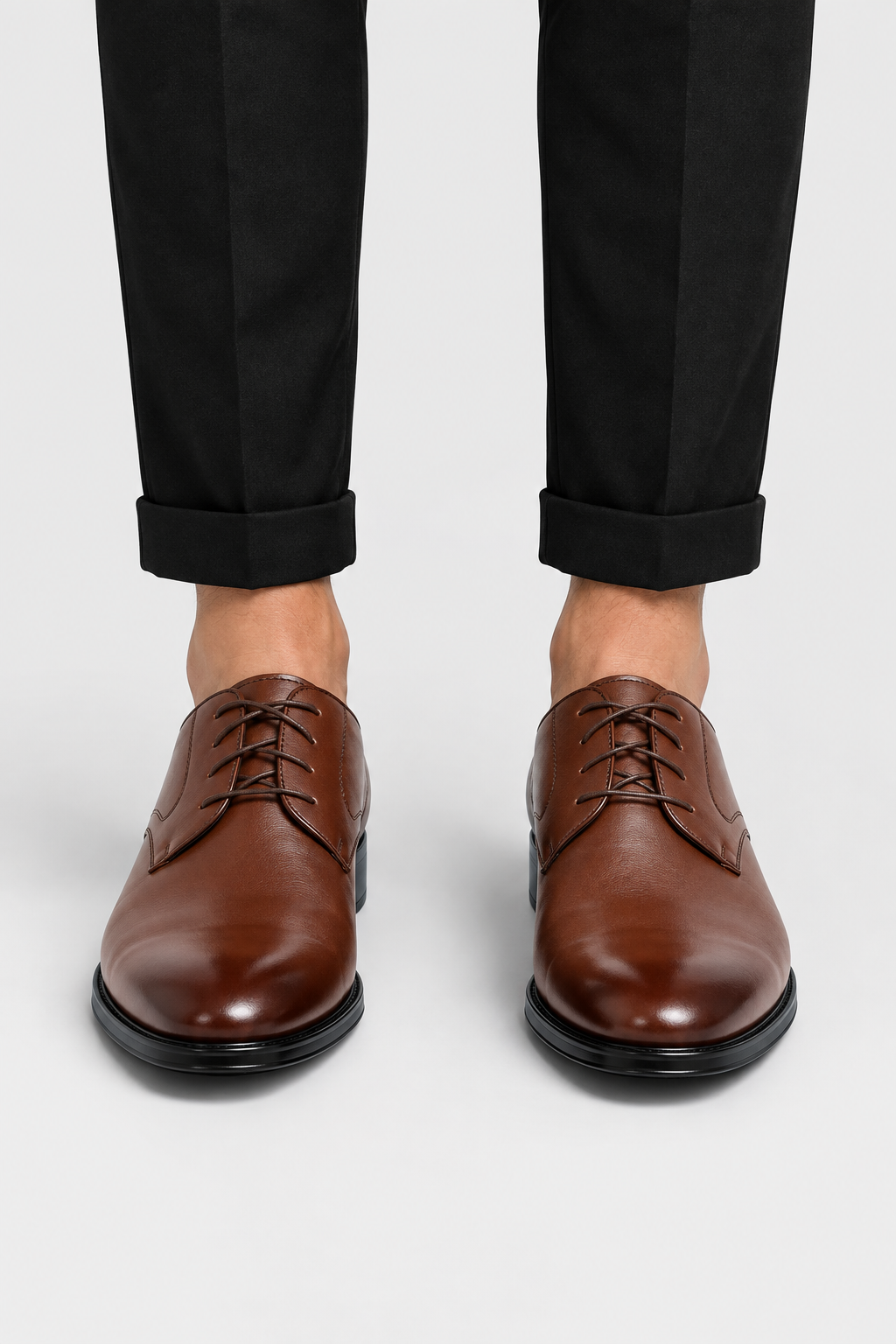 Men's Classic Leather Derby Dress Shoes