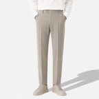 Men’s Classic Slim-Fit Suit Trousers