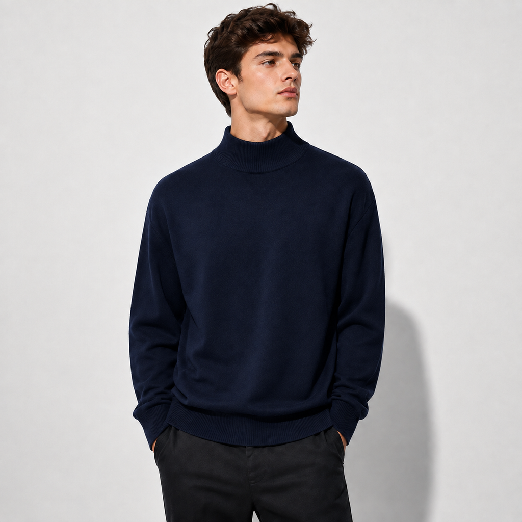 Men’s Merino Wool Turtleneck Sweater