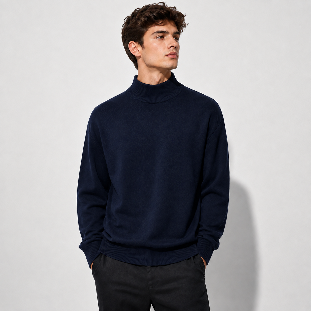 Men’s Merino Wool Turtleneck Sweater