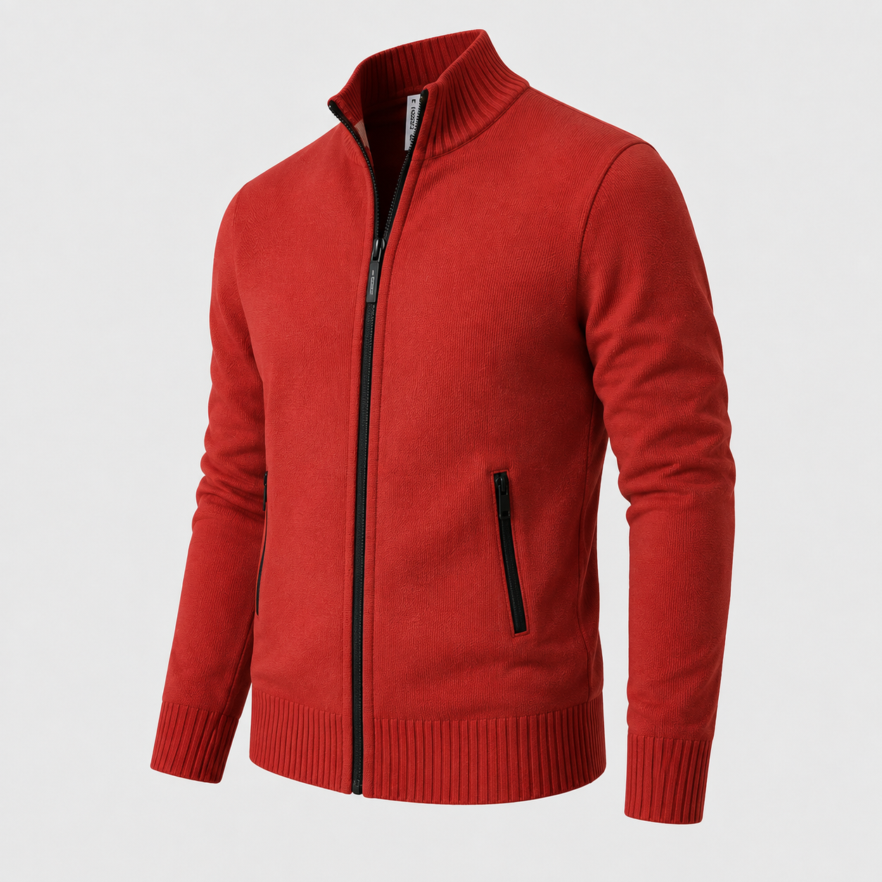 Men’s Classic Zip-Up Knit Cardigan